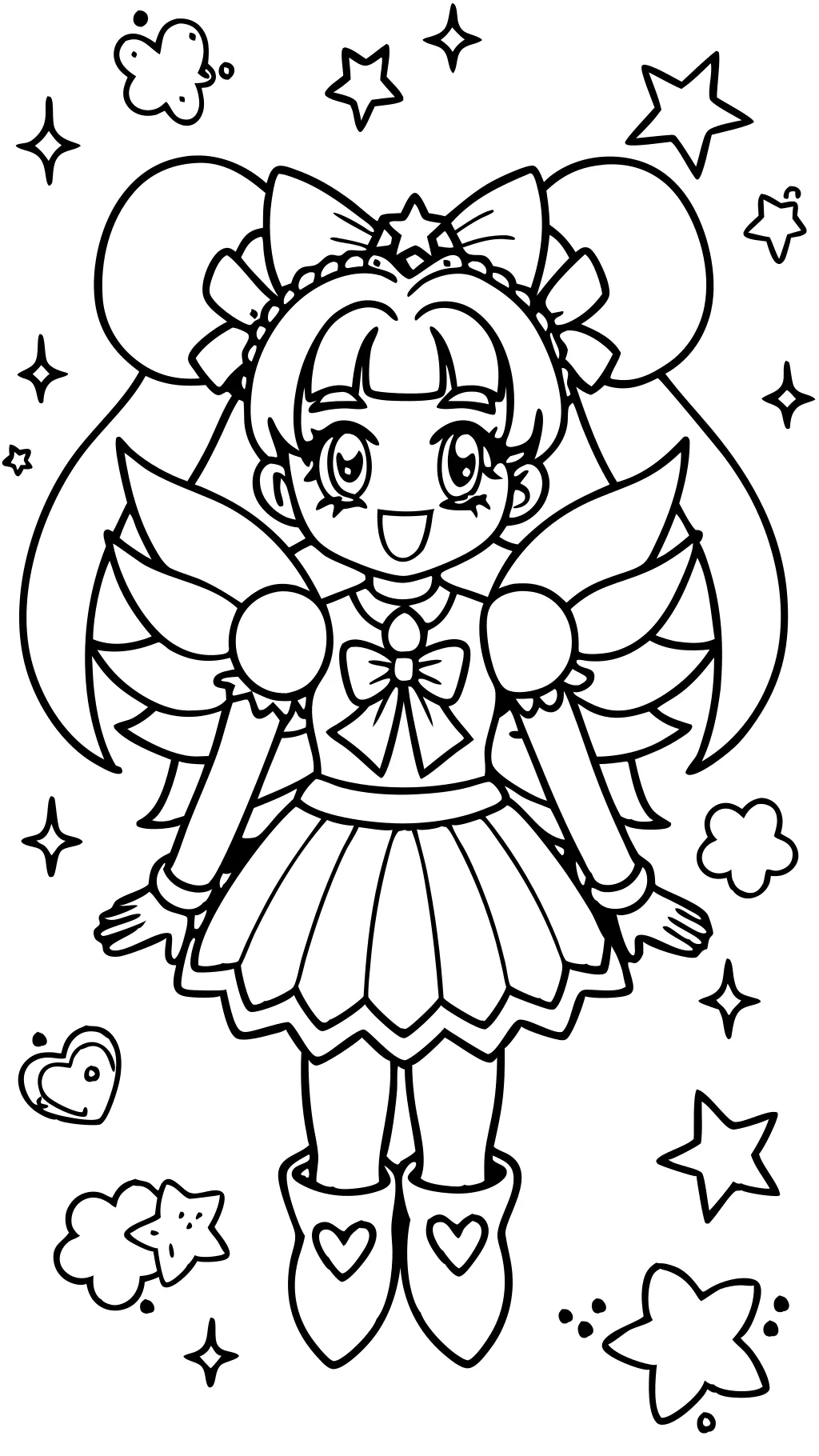 glitter force coloring pages